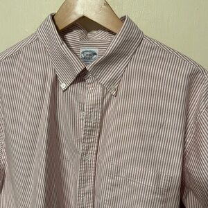 Brooks Brothers - American-Made Oxford Cloth Button-Down Stripe Dress Shirt